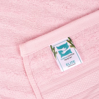 Cuddle Cotton Elite Bath Towel, 75 x 150 cm, 580 GSM, Wave Design, Blossom Pink Cuddle Cotton Elite Bath Towel, 75 x 150 cm, 580 GSM, Wave Design, Blossom Pink
