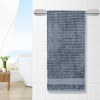 Cuddle Cotton Elite Bath Towel, 75 x 150 cm, 580 GSM, Wave Design, Carbon Grey Cuddle Cotton Elite Bath Towel, 75 x 150 cm, 580 GSM, Wave Design, Carbon Grey
