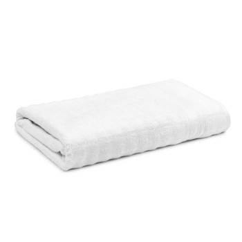 Cuddle Cotton Elite Bath Towel, 75 x 150 cm, 580 GSM, Wave Design, Ivory White