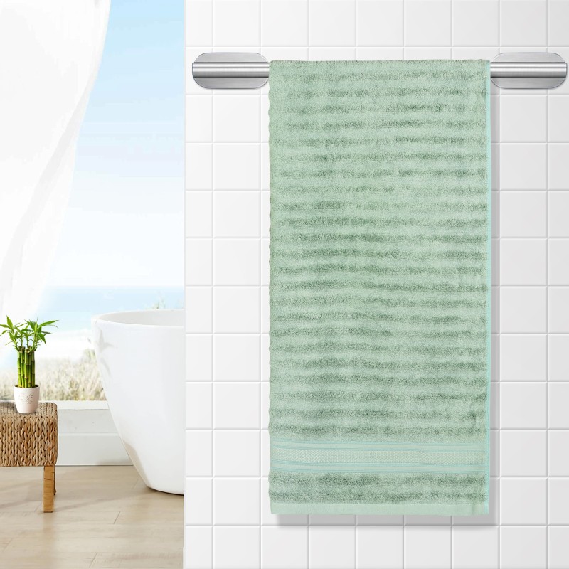 Cuddle Cotton Elite Bath Towel, 75 x 150 cm, Wave Design, Saga Green Cuddle Cotton Elite Bath Towel, 75 x 150 cm, Wave Design, Saga Green