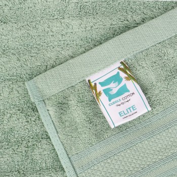 Cuddle Cotton Elite Bath Towel, 75 x 150 cm, Wave Design, Saga Green Cuddle Cotton Elite Bath Towel, 75 x 150 cm, Wave Design, Saga Green