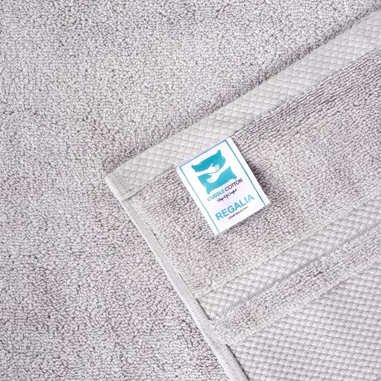 Cuddle Cotton Regalia Zero Twist Bath Towel, 600 GSM, 75 cm x 150 cm, Dove Grey Cuddle Cotton Regalia Zero Twist Bath Towel, 600 GSM, 75 cm x 150 cm, Dove Grey