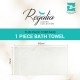 Cuddle Cotton Regalia Zero Twist Bath Towel, 600 GSM, 75 cm x 150 cm, Pearl White Cuddle Cotton Regalia Zero Twist Bath Towel, 600 GSM, 75 cm x 150 cm, Pearl White