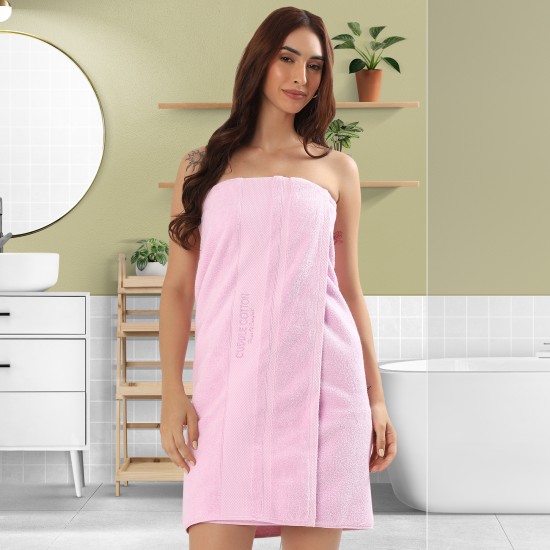Cuddle Cotton Regalia Zero Twist Bath Towel, 600 GSM, 75 cm x 150 cm, Rose Pink Cuddle Cotton Regalia Zero Twist Bath Towel, 600 GSM, 75 cm x 150 cm, Rose Pink