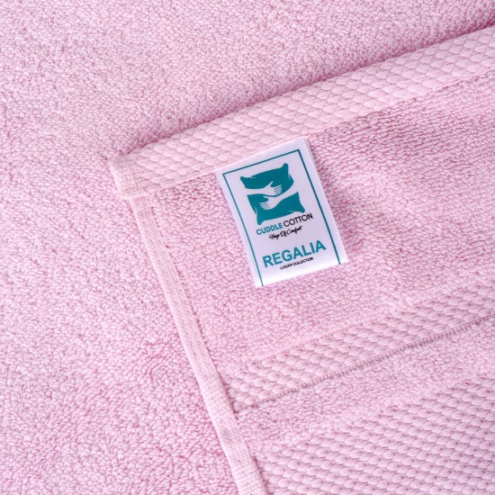 Cuddle Cotton Regalia Zero Twist Bath Towel, 600 GSM, 75 cm x 150 cm, Rose Pink Cuddle Cotton Regalia Zero Twist Bath Towel, 600 GSM, 75 cm x 150 cm, Rose Pink