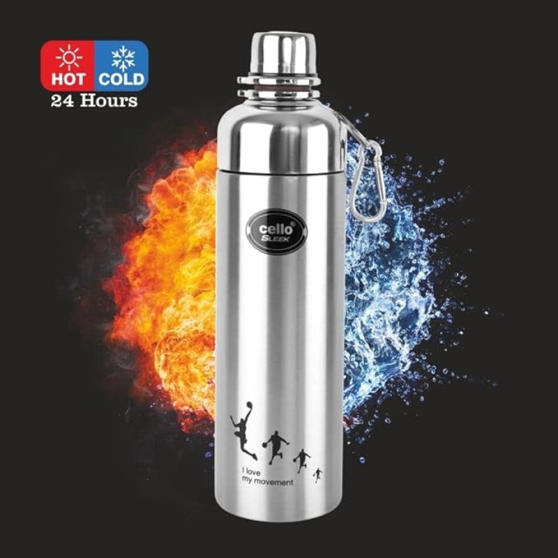 CELLO Sleek Stainless Steel Bottle, 900ml CELLO Sleek Stainless Steel Bottle, 900ml
