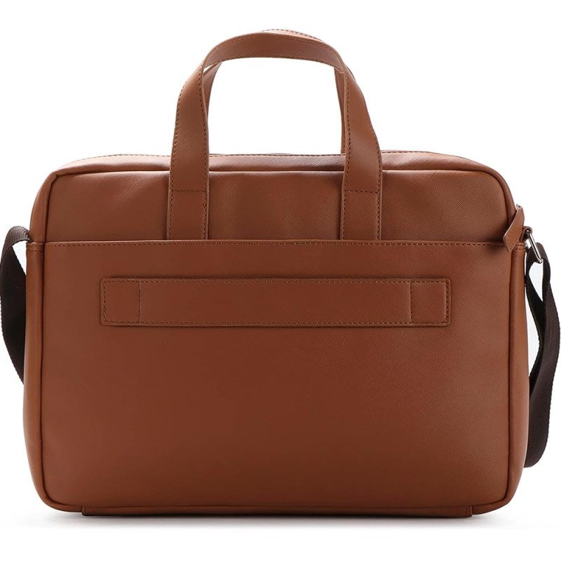 Cross Asgard 14 inch Briefcase Bag | Lightweight and Durable PU Leather Material with Adjustable Shoulder Strap | Men's Laptop Bag for Travel, Office