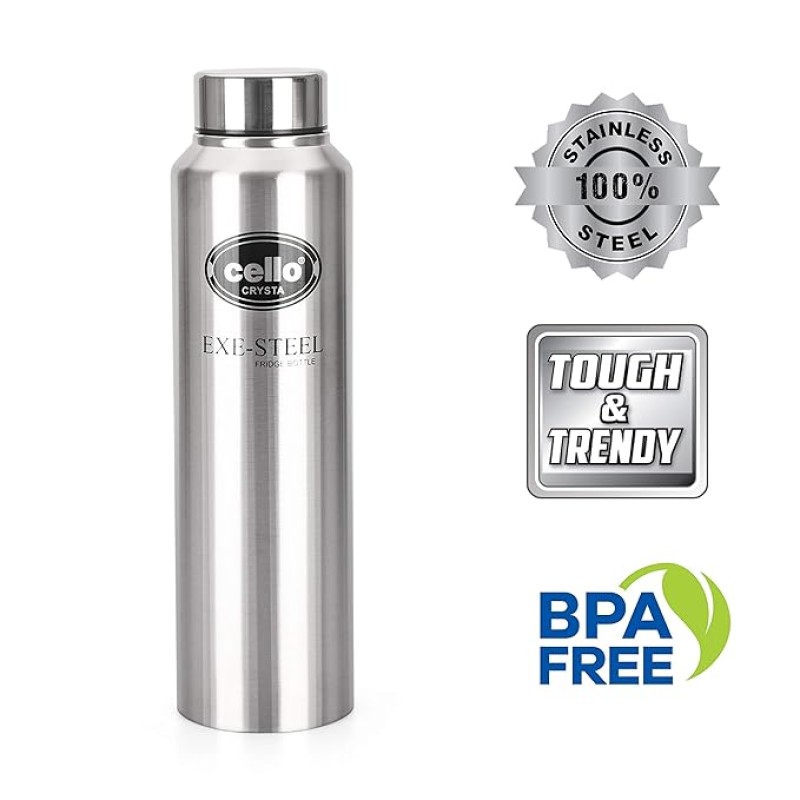 Cello Crysta Stainless Steel Bottle 1000ml Cello Crysta Stainless Steel Bottle 1000ml