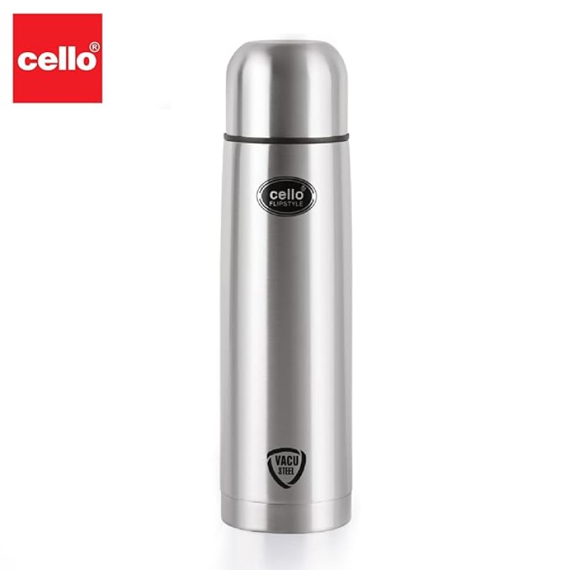 Cello Flipstyle Stainless Steel Vacuum Insulated Flask with Jacket 500ml Cello Flipstyle Stainless Steel Vacuum Insulated Flask with Jacket 500ml