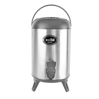 Cello Jaguar Stainless Steel Double Walled Water Jug, Hot and Cold, 4000ml, 1 Unit