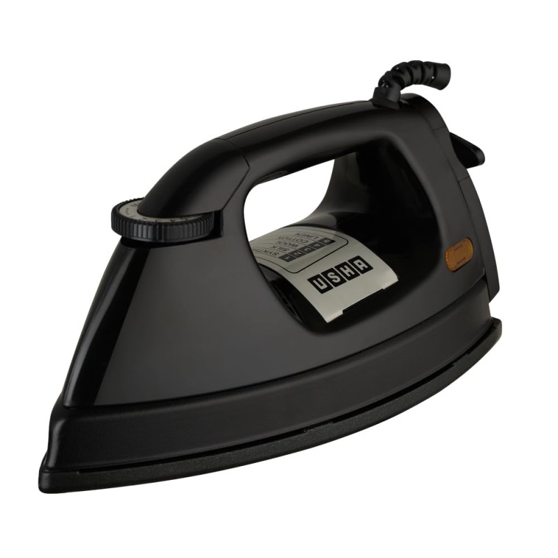 USHA EI 3710 Primora 2 KG Heavy Weight Dry Iron| 1100W| Non-stick Dual Coated Sole Plate For Easy Gliding & Long Life| 1.8 m Long Cord| Dual Layer Safety | 2 Years Warranty