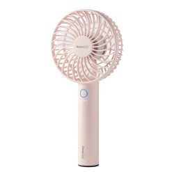 Geek Aire GF1 Portable Fan | 1 Year Warranty | 2600 mAh Battery, Mini Fan Portable, Rechargeable Fan, Mini Fan, Charging Fan, Hand Fan, Table Fan, High Speed, USB Fan with 3 Speed Options (Pink-4In)