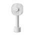 Geek Aire GF3 5 Inch Rechargeable Mini Fan with USB Charging | 5 Speed Option | Portable, Handheld and Small Table Fan | 2500 mAh Li-ion Battery | For Baby, Makeup, Travel, Home and Office (White)