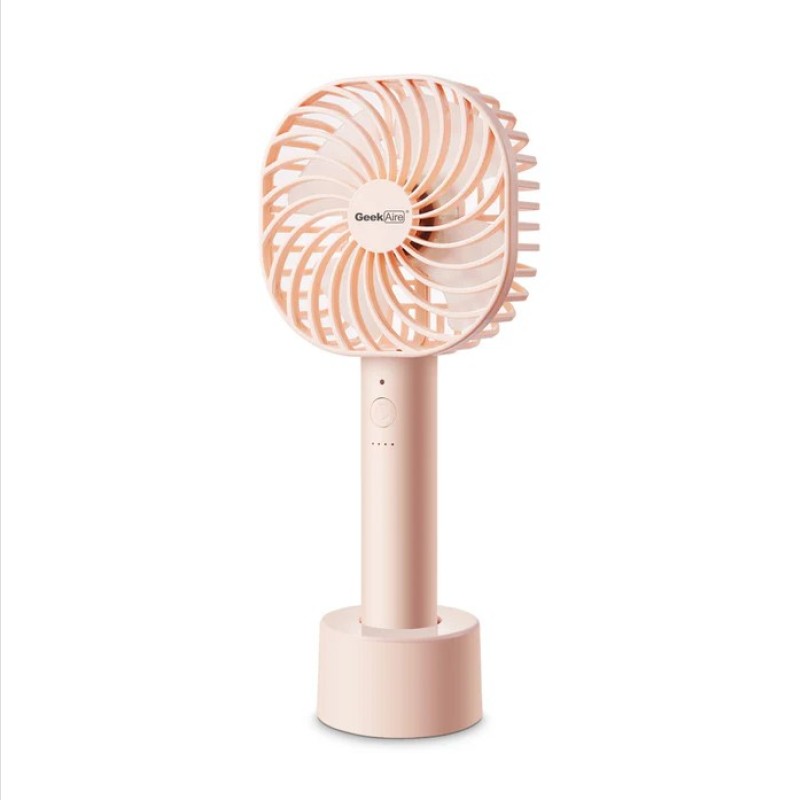 Geek Aire GF3, Rechargeable Mini Fan - 5 Inch (Pink) Geek Aire GF3, Rechargeable Mini Fan - 5 Inch (Pink)