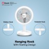 Geek Aire GF11 Portable Fan, 3 Adjustable Wind Speeds , White 2-IN-1 Geek Aire GF11 Portable Fan, 3 Adjustable Wind Speeds , White 2-IN-1