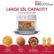 Geek AiroCook Iris Plus 23 Litre Electric Air Fryer Oven | 8 Preset Functions - Toast, Bake, Grill, Air Fry, Rotisserie & Warming | Recipe Book with 7 Accessories (1700W)