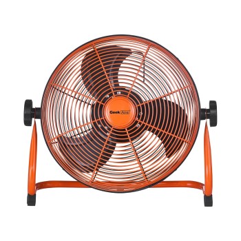 Geek Aire CF1SL Table Fan | 1 Year Warranty | 7500mAh Rechargeable Fan, Portable Fan, Mini Fan, Small Fan, Charging Fan, BLDC Table Fan, 360� Rotation, Battery Operated, 13 Inches - Red & Black