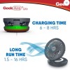 Geek Aire GF6 8-inch Foldable, 4000 mAh USB rechargeable, Night light 700 mm 3 Blade Table Fan