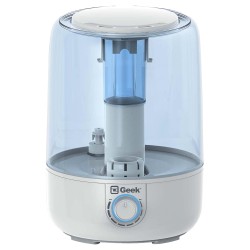 Geek Nyorova H12 | 2-in-1 ultrasonic humidifier with top fill & Aroma diffuser | Easy Knob Control for Speed Settings | Transparent Moisture Control | 3.8L large capacity for Home, bedroom, Living Room & Office