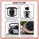 Geek Robocook Fryo Smart Air Fryer Lid For Electric Pressure Cooker, 1000W, Multicolor, 5 Liter