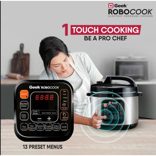 Geek Robocook Zeta 6L Non-Stick Electric Pressure Cooker