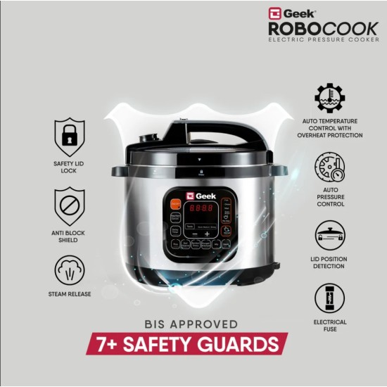 Geek Robocook Zeta 6L Non-Stick Electric Pressure Cooker