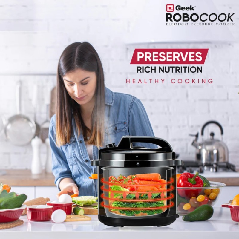 Geek Robocook Zeta 6L Non-Stick Electric Pressure Cooker