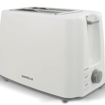 Havells Crisp Plus Pop-Up Toaster, White, 750 Watts