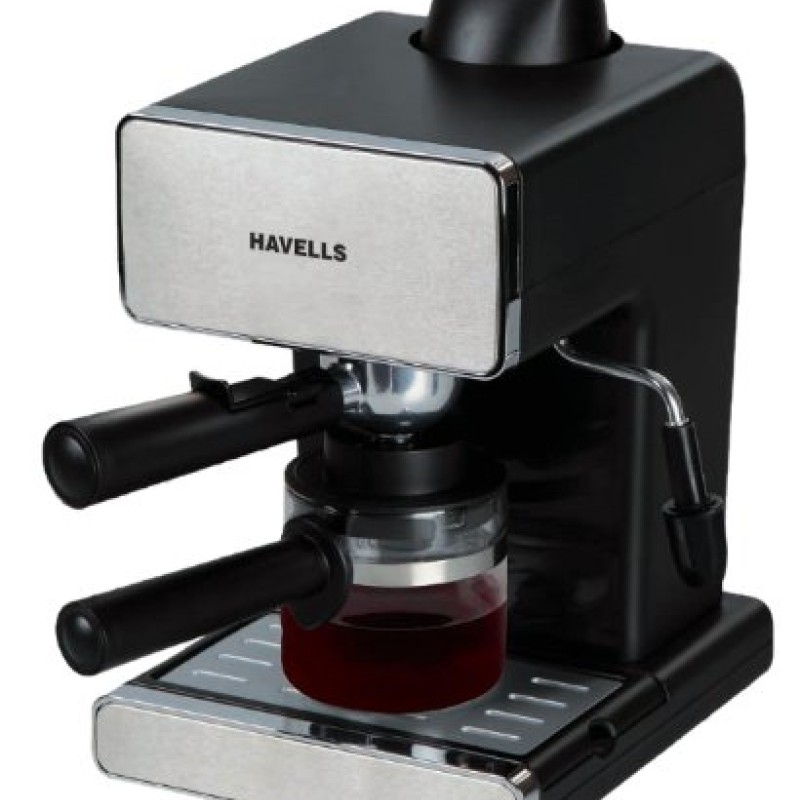 Havells Donato Espresso 900-Watt Stainless Steel Coffee Maker (Black)