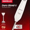 Havells Duro Blend - S Low Noise 300 watt Hand Blender with Detachable Stainless Steel Stem, Double Bush,Copper Motor and 2 Years Warranty