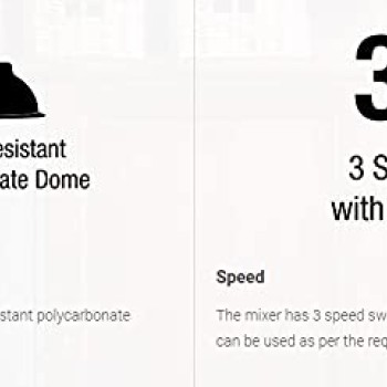 Havells Hydro 750 watt Mixer Grinder with 3 Wider mouth Stainless Steel Jar, Hands Free operation , GREY Havells Hydro 750 watt Mixer Grinder with 3 Wider mouth Stainless Steel Jar, Hands Free operation , GREY