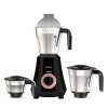 Havells Hydro Plus 1000 watt 3 Jar Mixer Grinder with Ball Bearing Motor, 22000 RPM, Wider mouth Stainless Steel Jar, Hands Free operation, SS-304 Grade Blade and 2 Yr Manufacturer Warranty