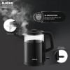 Havells MARINO Low Noise Glass Electric Kettle 1L|1200W Borosilicate Glass inner and Cool Touch Outer Body| Detachable LID|304 Rust Resistant SS Base|2 Yr Manufacturer Warranty (Black)