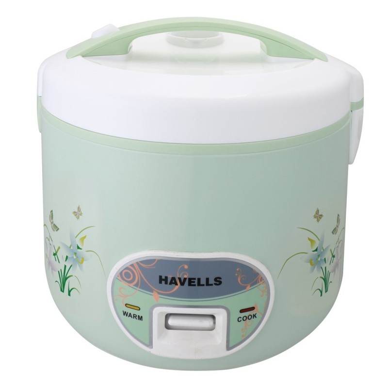 Havells Max Cook Dlx Cl 2.8 Ltr Rice Cooker, 2.8 Liter, Light Green