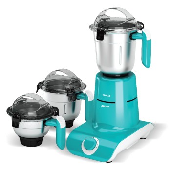 Havells Maxx TUFF Heavy Duty 900 Watts 3 Jar Mixer Grinder, Ball Bearing Copper Motor, 22000 RPM, Large Size Break Resistant Jars with Flow Breaker, 5Years Motor Warranty (White/green)