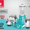 Havells Maxx TUFF Heavy Duty 900 Watts 4 Jar Mixer Grinder, Ball Bearing Copper Motor, 22000 RPM, Large Size Break Resistant Jars with Flow Breaker, 5Years Motor Warranty (White/green) Havells Maxx TUFF Heavy Duty 900 Watts 4 Jar Mixer Grinder, Ball Bearing Copper Motor, 22000 RPM, Large Size Break Resistant Jars with Flow Breaker, 5Years Motor Warranty (White/green)
