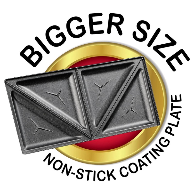 Havells Perfect Fill Plus Sandwich Maker(Black), 800 Watts