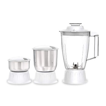 Havells RIGO Juicer Mixer Grinder, 500W, 3 Jars (White, Dark Blue) Havells RIGO Juicer Mixer Grinder, 500W, 3 Jars (White, Dark Blue)