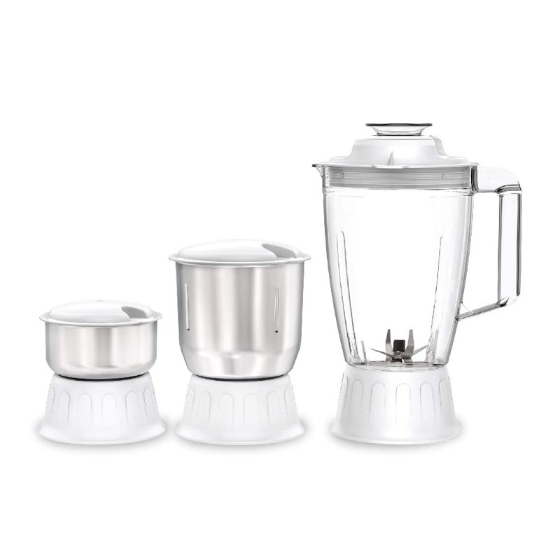 Havells RIGO Juicer Mixer Grinder, 500W, 3 Jars (White, Dark Blue)