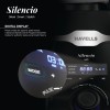Havells Mixer Grinder Silencio | Powerful HVDC Motor |Hands Free Operation | Triple Safety Protection | Double Layered Jars | Smart Digital Control | 5 Year Motor Warranty � 3 Jar (Black)