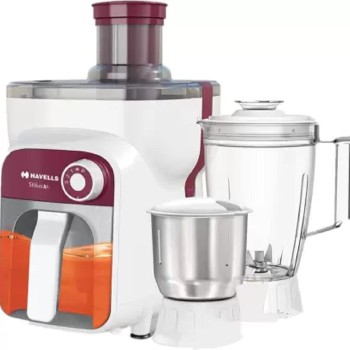 Havells Stilus Xl 3 Jar 500 Watts Juicer Mixer Grinder (3 Jars, Burgundy) Havells Stilus Xl 3 Jar 500 Watts Juicer Mixer Grinder (3 Jars, Burgundy)