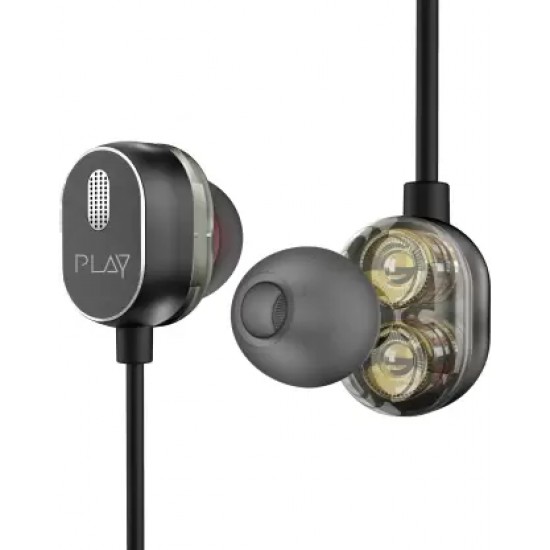 PLAY Playgo N23 Bluetooth Headset  (Black, In the Ear)