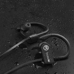 Bass Evolution 2019 Design Hexa Bluetooth 5.0 Wireless Sports Earphones with Mic (Black)