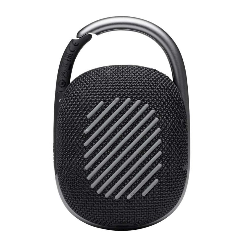 JBL Clip 4, Wireless Ultra Portable Bluetooth Speaker, Pro Sound, Integrated Carabiner, Vibrant Colors with Rugged Fabric Design, Dust & Waterproof, Type C (Without Mic, Black) JBL Clip 4, Wireless Ultra Portable Bluetooth Speaker, Pro Sound, Integrated Carabiner, Vibrant Colors with Rugged Fabric Design, Dust & Waterproof, Type C (Without Mic, Black)