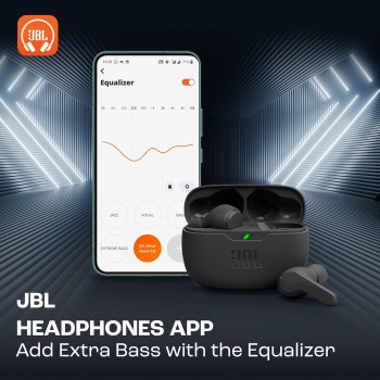 JBL Wave Beam in-Ear Wireless Earbuds (TWS) with Mic,App for Customized Extra Bass Eq,32 Hours Battery&Quick Charge,Ip54 Water&Dust Resistance,Ambient Aware&Talk-Thru,Google Fastpair (Black) JBL Wave Beam in-Ear Wireless Earbuds (TWS) with Mic,App for Customized Extra Bass Eq,32 Hours Battery&Quick Charge,Ip54 Water&Dust Resistance,Ambient Aware&Talk-Thru,Google Fastpair (Black)