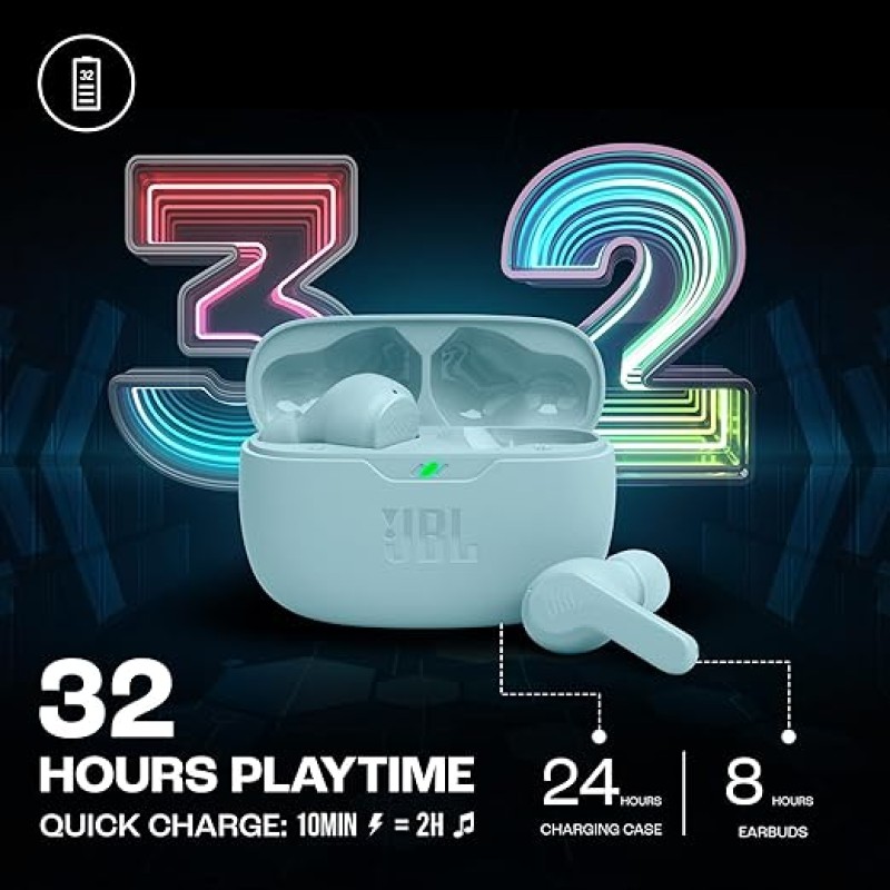 JBL Wave Beam in-Ear Wireless Earbuds (TWS) with Mic,32 Hours Battery&Quick Charge,Ip54 Water&Dust Resistance,Google Fastpair JBL Wave Beam in-Ear Wireless Earbuds (TWS) with Mic,32 Hours Battery&Quick Charge,Ip54 Water&Dust Resistance,Google Fastpair