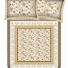 Bella Casa, Double Bedsheet Set with 2 Pillow Covers 100% Cotton -Jypore Collection Bella Casa, Double Bedsheet Set with 2 Pillow Covers 100% Cotton -Jypore Collection