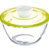 KINGSTON HIGH BOROSILICATE MIXING BOWL 1 PC 500 ML - GREEN LID KINGSTON HIGH BOROSILICATE MIXING BOWL 1 PC 500 ML - GREEN LID