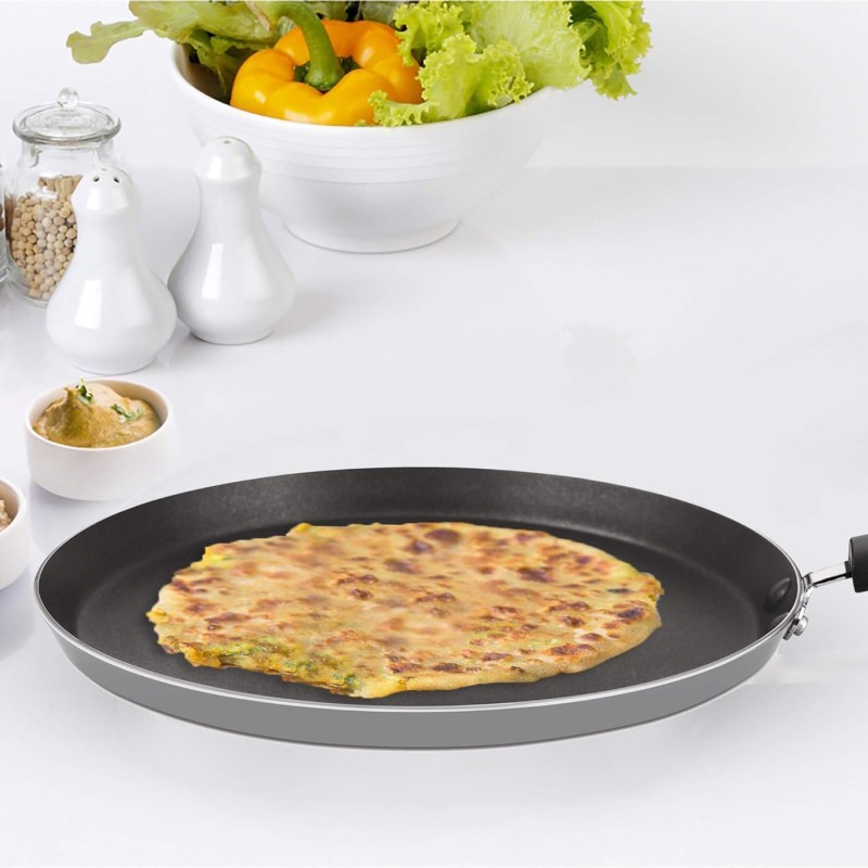 MILTON Pro cook Black Pearl Induction Omni Tawa, 26 cm | 1 Year Warranty