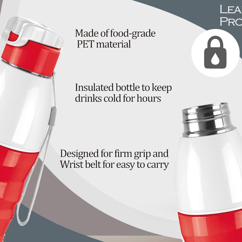 Milton Kool Fusion 900 Water Bottle, 700 ml, Red